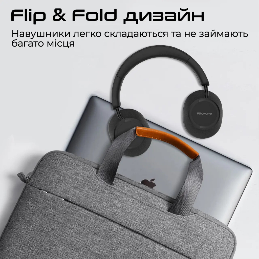 Навушники Promate Takt Black (takt.black) - зображення 5