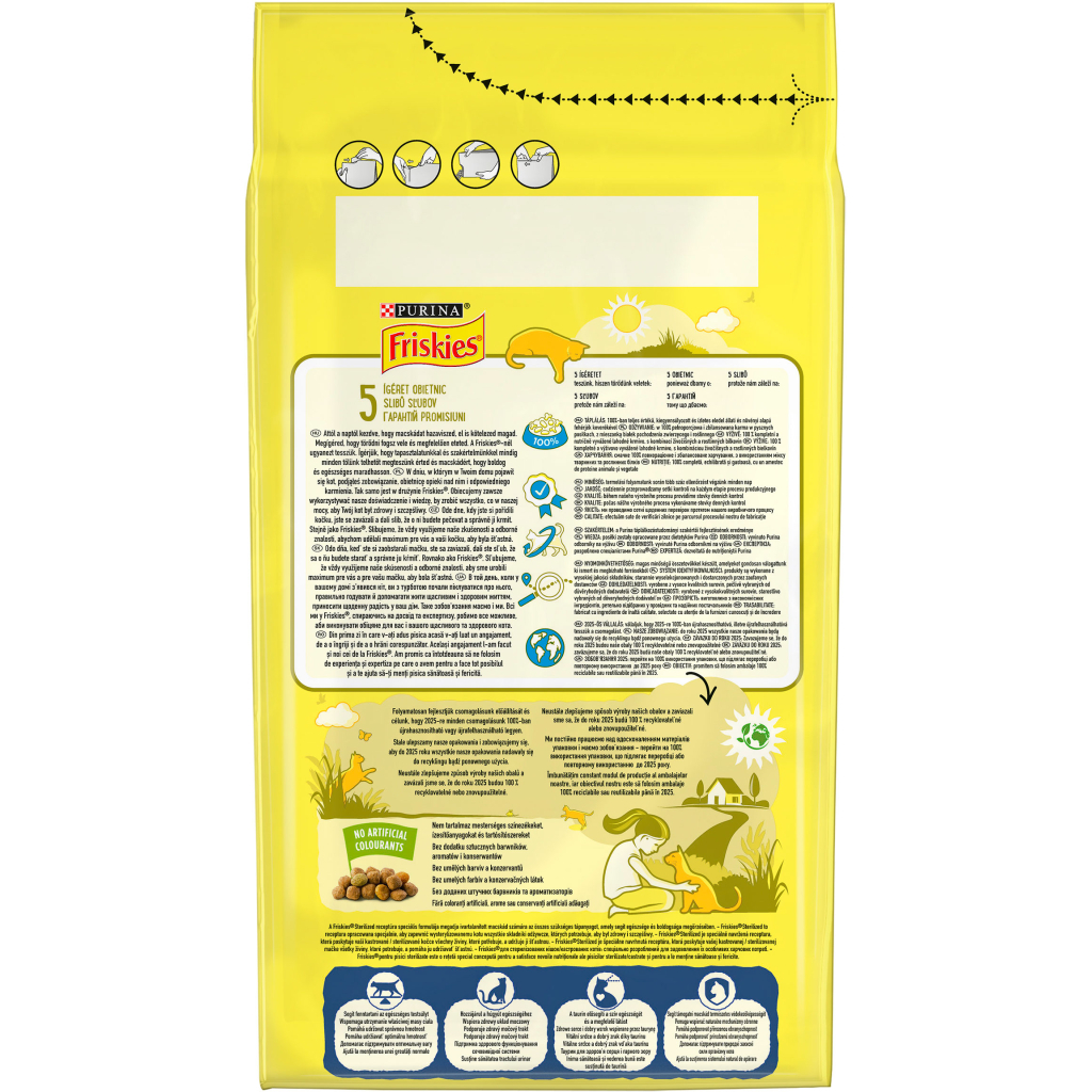 Сухий корм для кішок Purina Friskies Sterile з лососем і овочами 1.5 кг (7613033002458) - зображення 3