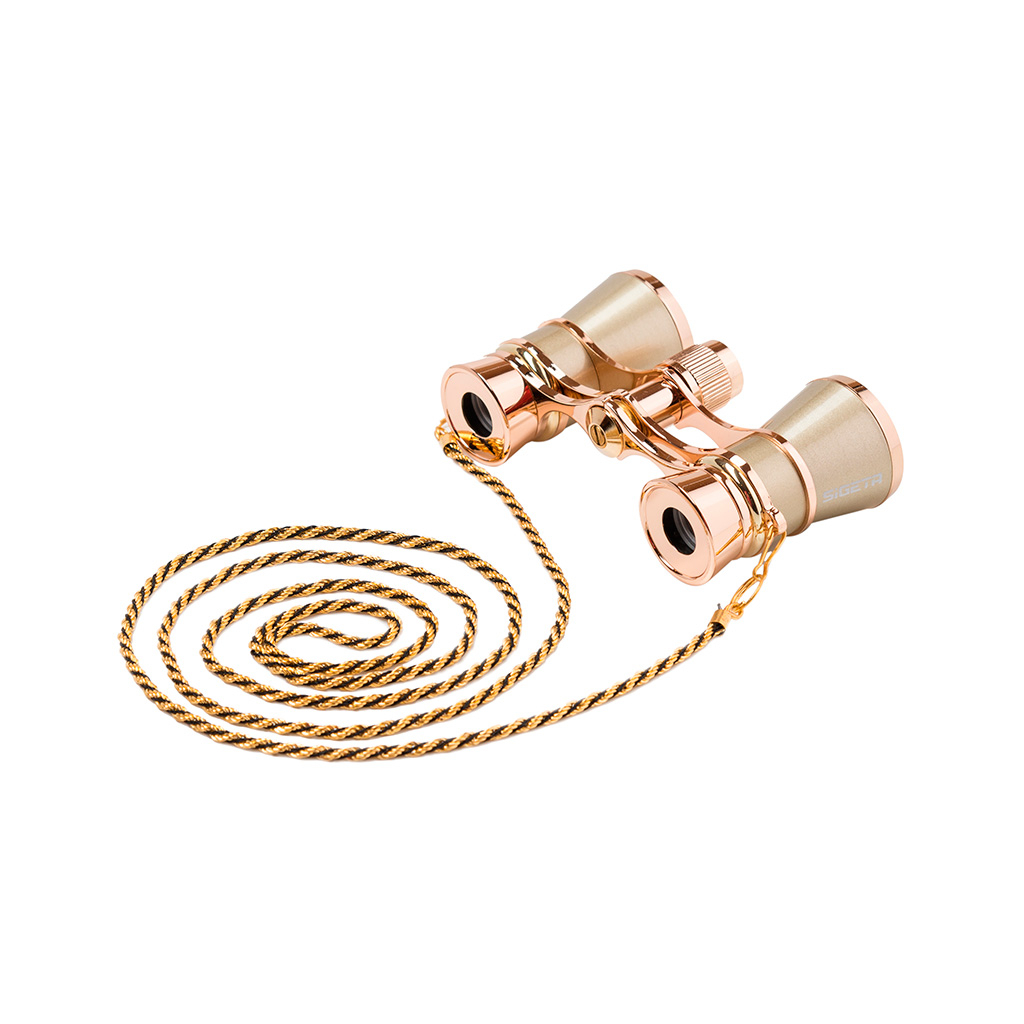 Бінокль Sigeta Teatrum C 3x25 (з ланцюжком) Gold (65876) - зображення 3