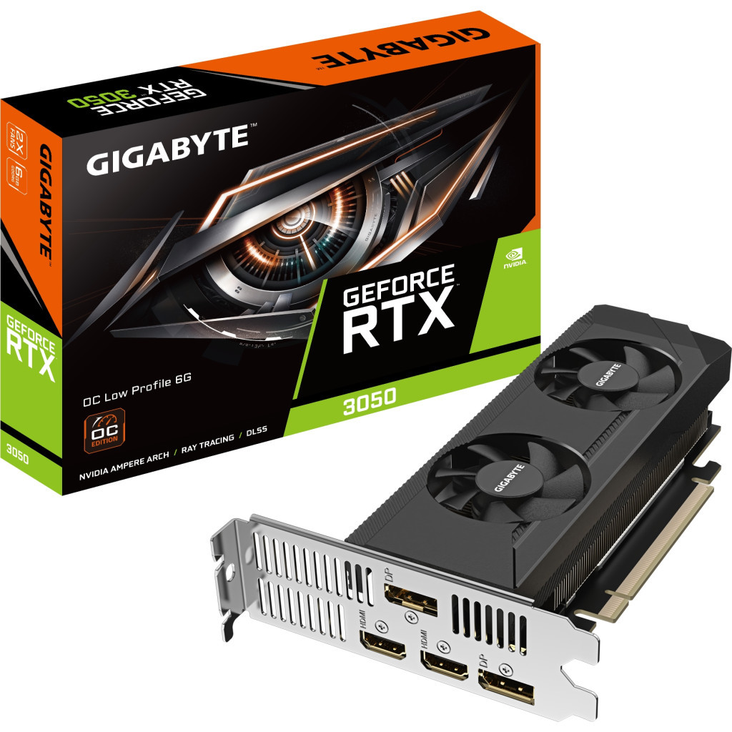 Відеокарта GIGABYTE GeForce RTX3050 6Gb OC LP (GV-N3050OC-6GL) - зображення 7