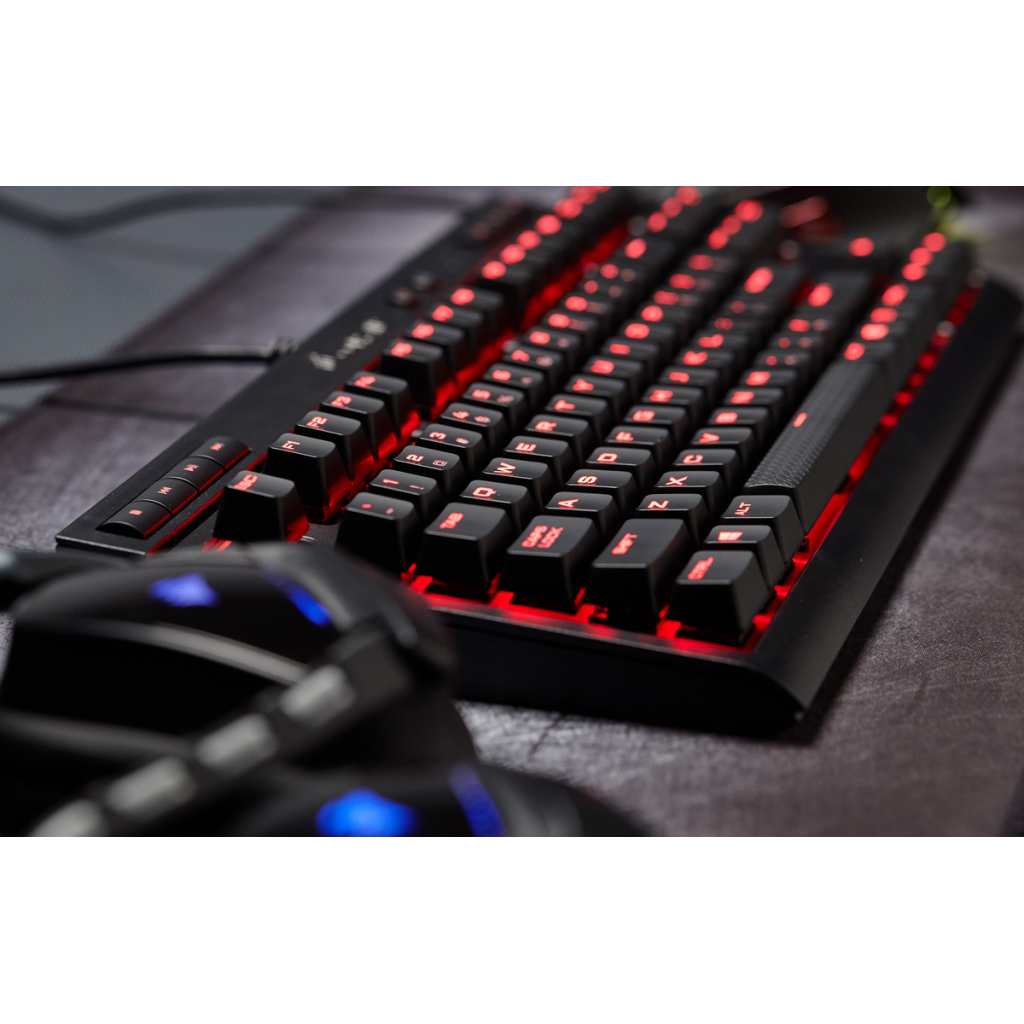 Клавіатура Corsair K63 Cherry MX Red UA USB Black (CH-9115020-RU) - зображення 5