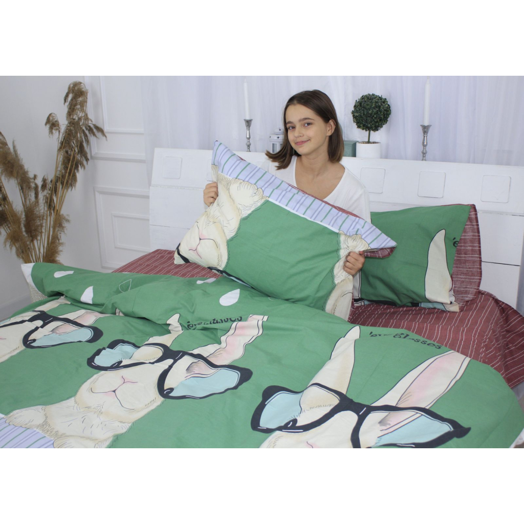 Постільна білизна MirSon Бязь 17-0570 Cool rabbit 220 х 240 (2200004334868) - зображення 7