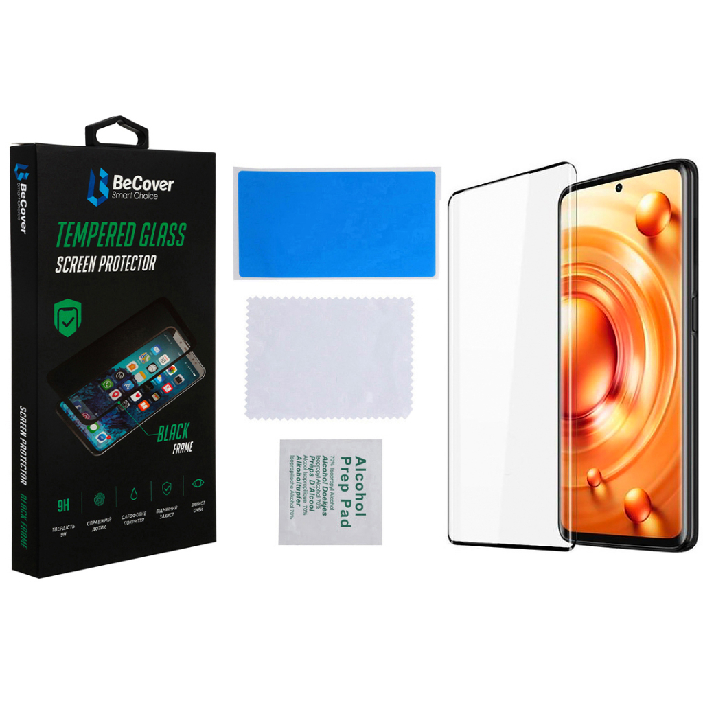 Скло захисне BeCover Xiaomi 12 Lite Black (708560) - зображення 3