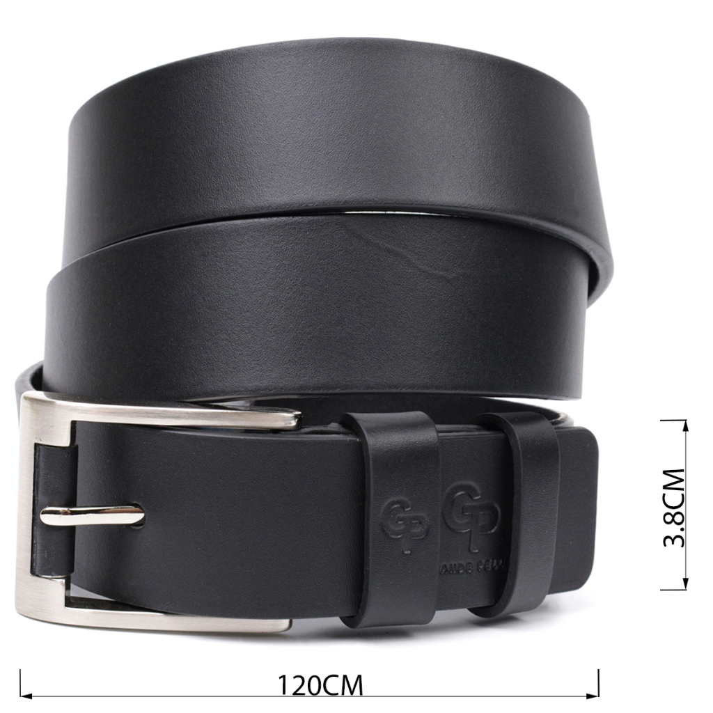 Ремінь Grande Pelle Під джинси з натуральної шкіри Чорний (11687) - зображення 3