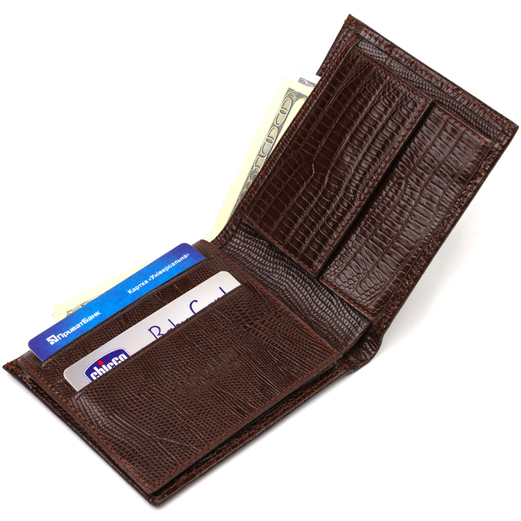 Портмоне Canpellini З натуральної шкіри Коричневе (21785) - зображення 5