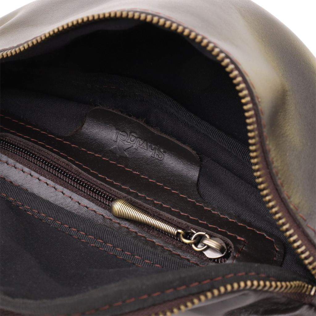 Сумка Shvigel З натуральної шкіри Коричнева (23144) - зображення 7