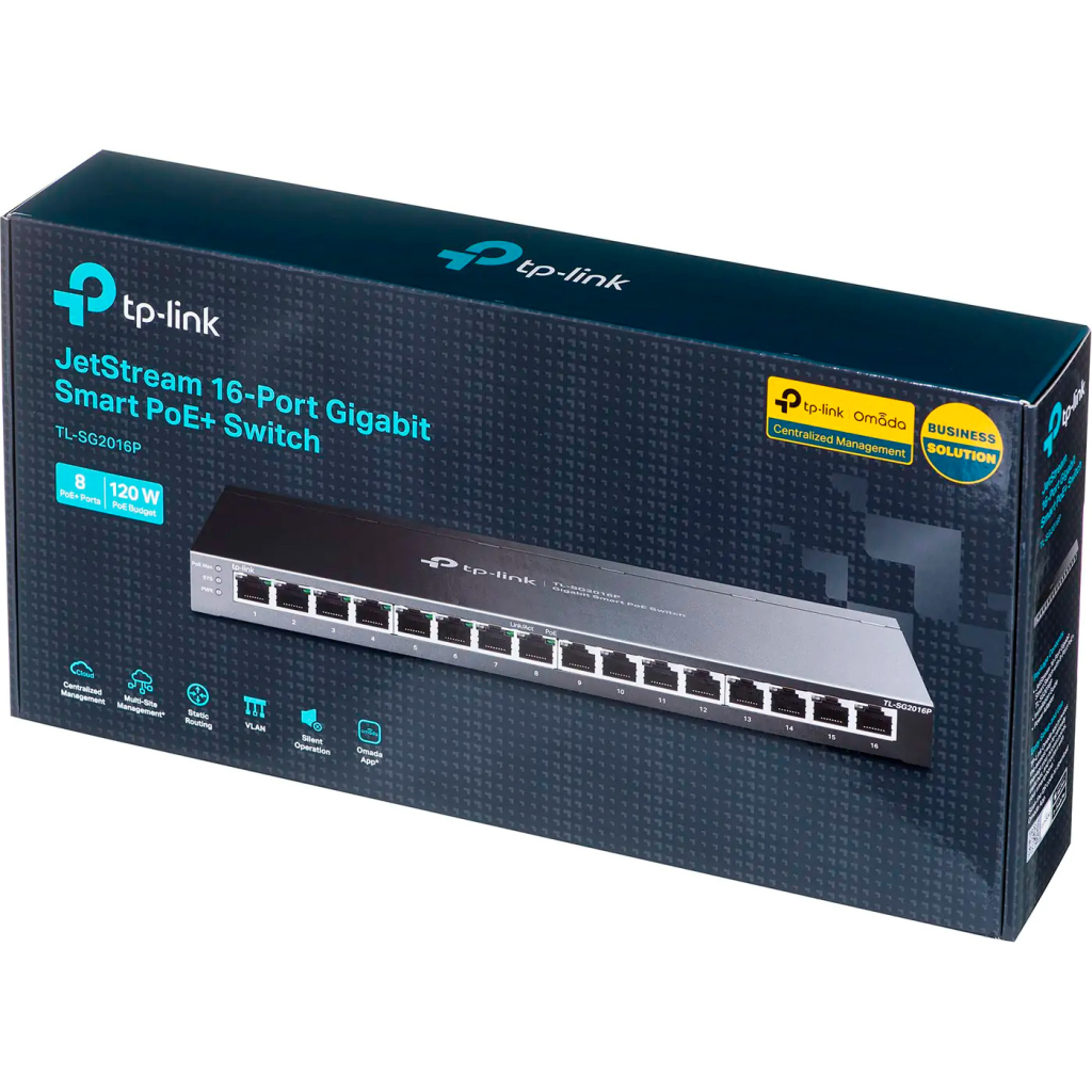 Комутатор мережевий TP-Link SG2016P - зображення 5
