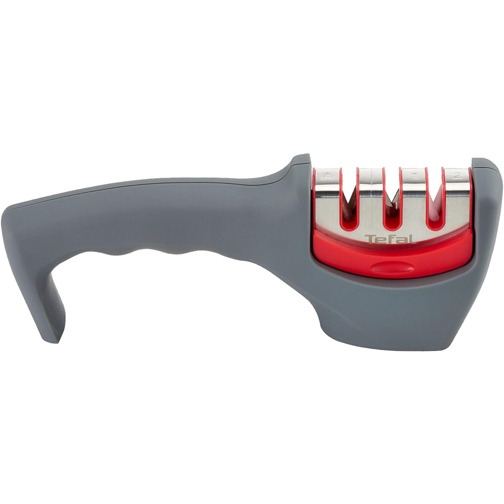 Точило для ножів Tefal Fresh Kitchen, нержавіюча сталь, пластик, сірий (K2090514) - зображення 1