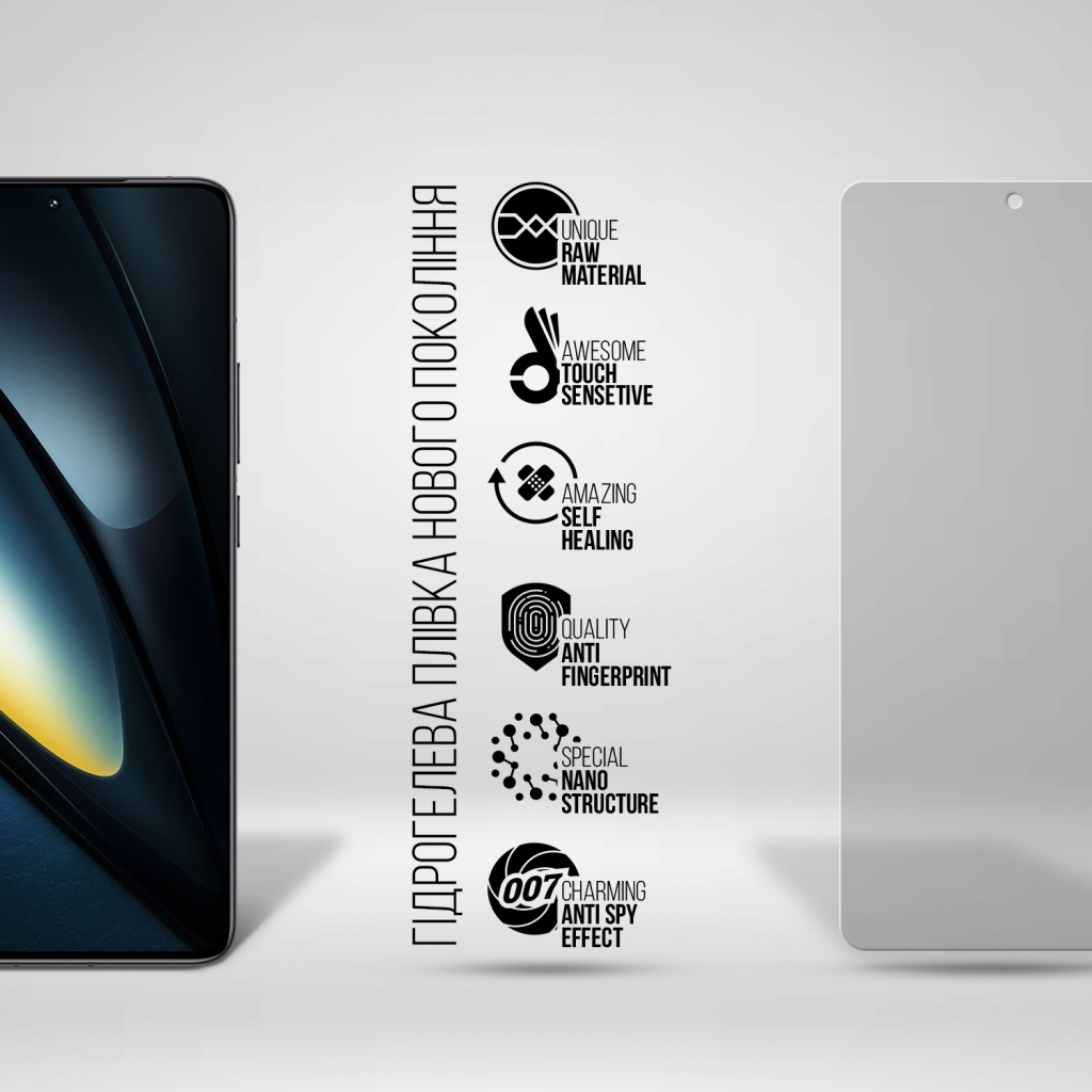 Плівка захисна Armorstandart Anti-spy Xiaomi Poco F6 Pro (ARM73487) - зображення 2