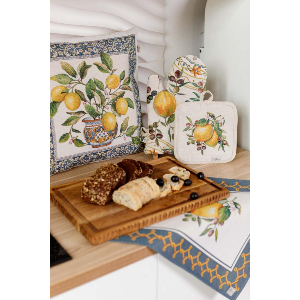 Наволочка Прованс гобеленова декоративна Соковиті лимони 45х45 (035420) - зображення 2