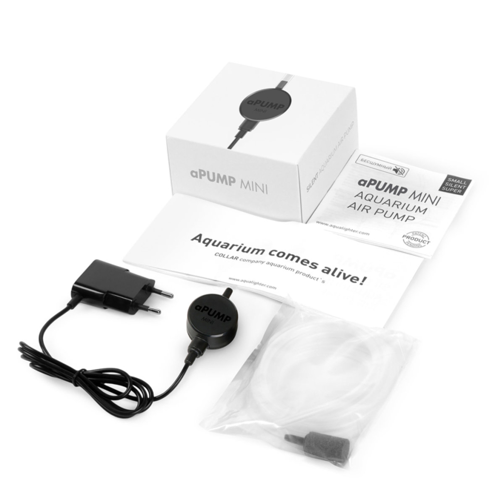 Компресор для акваріума Aqualighter aPUMP Mini безшумний до 40 л (7917) - изображение 6