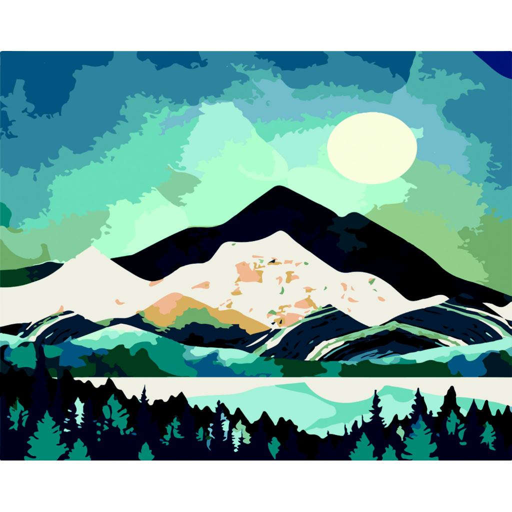 Картина по номерам ZiBi Гірські схили 40*50 см ART Line (ZB.64104) - зображення 1