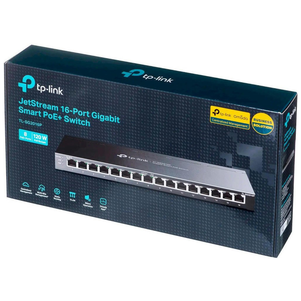 Комутатор мережевий TP-Link TL-SG2016P - зображення 5