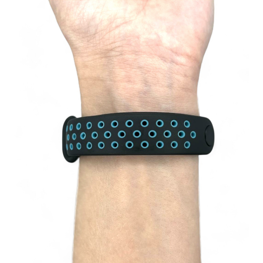 Ремінець до фітнес браслета BeCover Vents Style для Xiaomi Mi Smart Band 10 Black-Blue (713627) - зображення 9