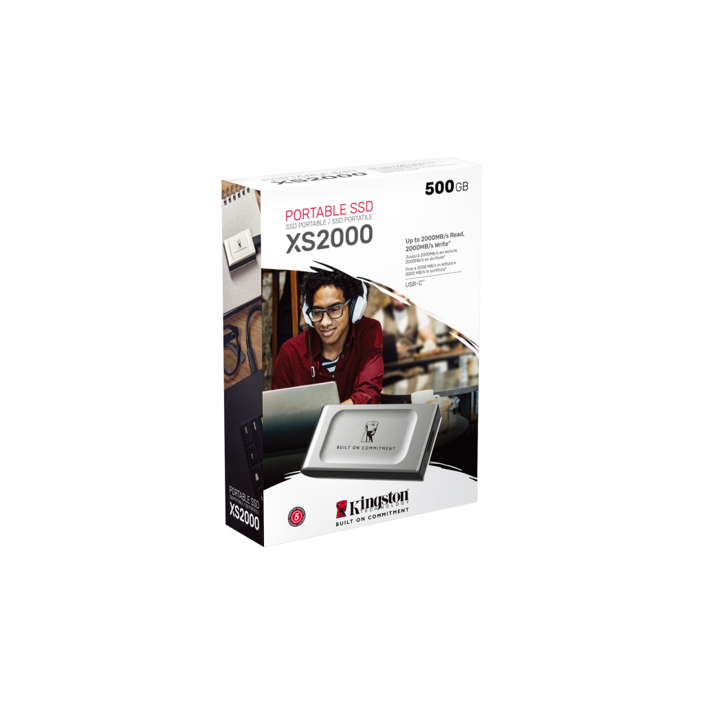 Накопичувач SSD USB Type-C 500GB XS2000 Kingston (SXS2000/500GA) - зображення 4