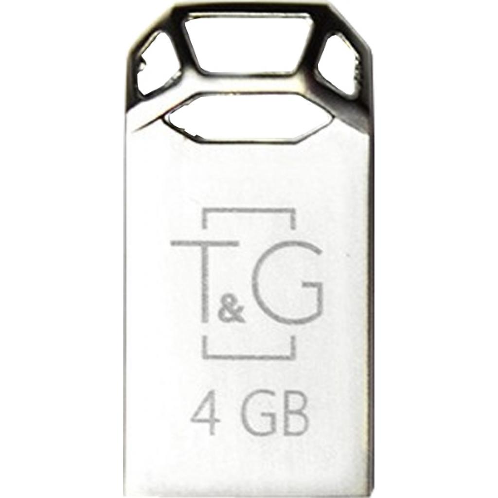 USB флеш накопичувач T&G 4GB 110 Metal Series Silver USB 2.0 (TG110-4G) - зображення 1