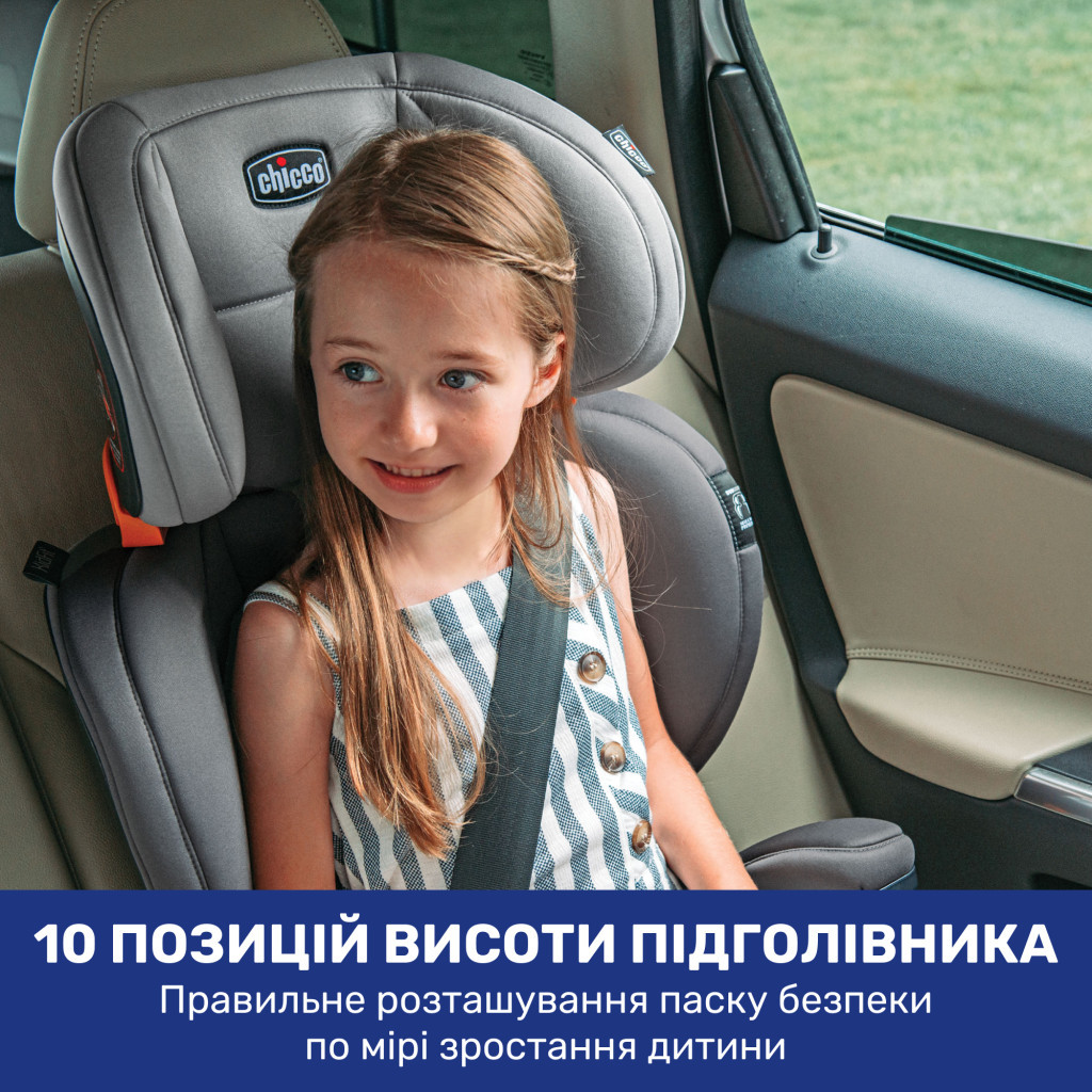 Автокрісло Chicco KidFit ClearTex Plus Сіре (79627.12.07) - зображення 6