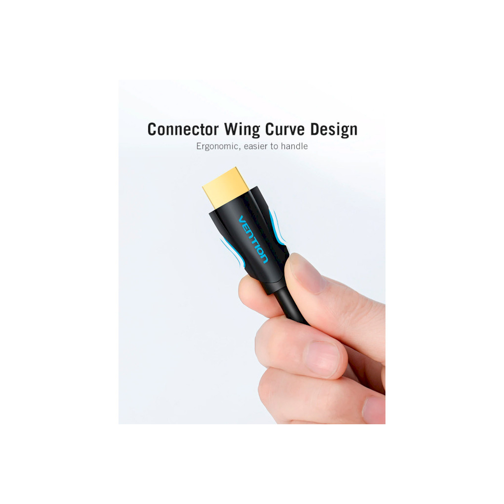 Кабель мультимедійний HDMI to HDMI 15.0m V2.0 4K 30Hz PVC Vention (VAA-M02-B1500) - зображення 9
