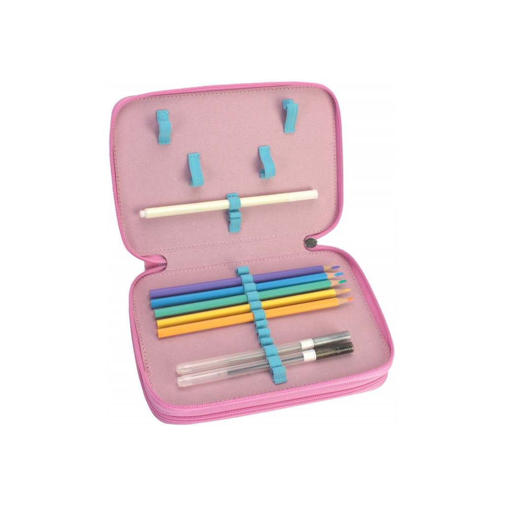 Пенал Cool For School 2 відділення з відворотами Блакитний (CF87277) - зображення 3