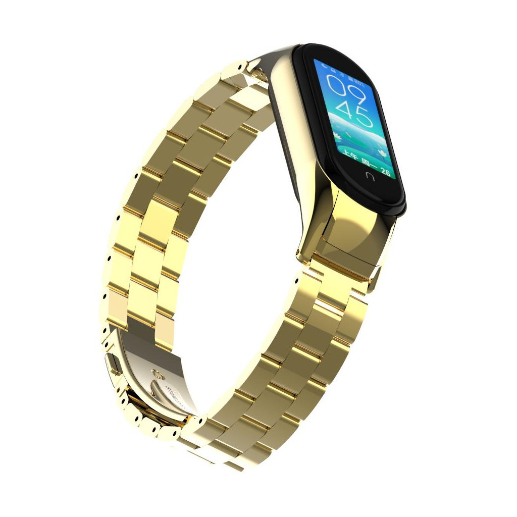 Ремінець до фітнес браслета XoKo Metal Premium Band для Xiaomi Mi band 5 Gold (XK-MTL-GD1) - зображення 6