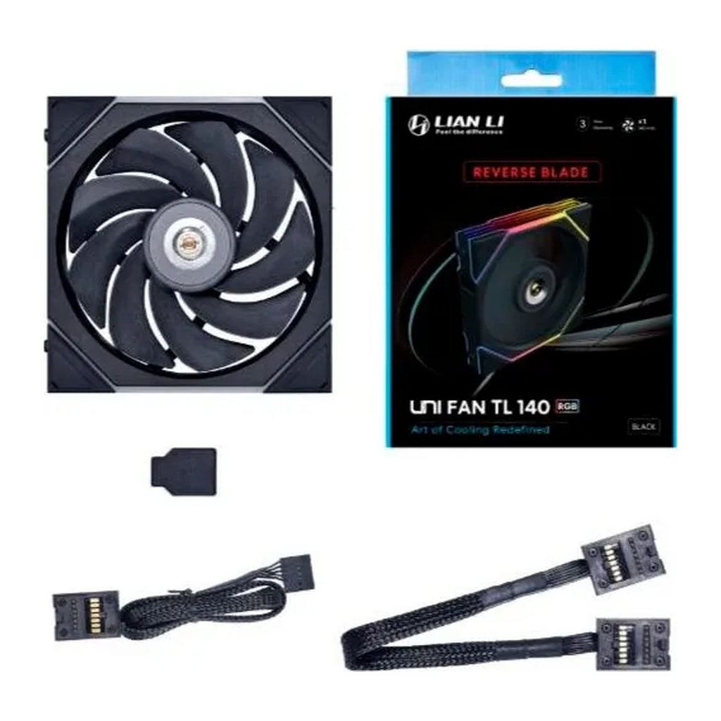 Кулер до корпусу Lian Li Reverse TL 140-1, Black (G99.14RTL1B.00) - зображення 6