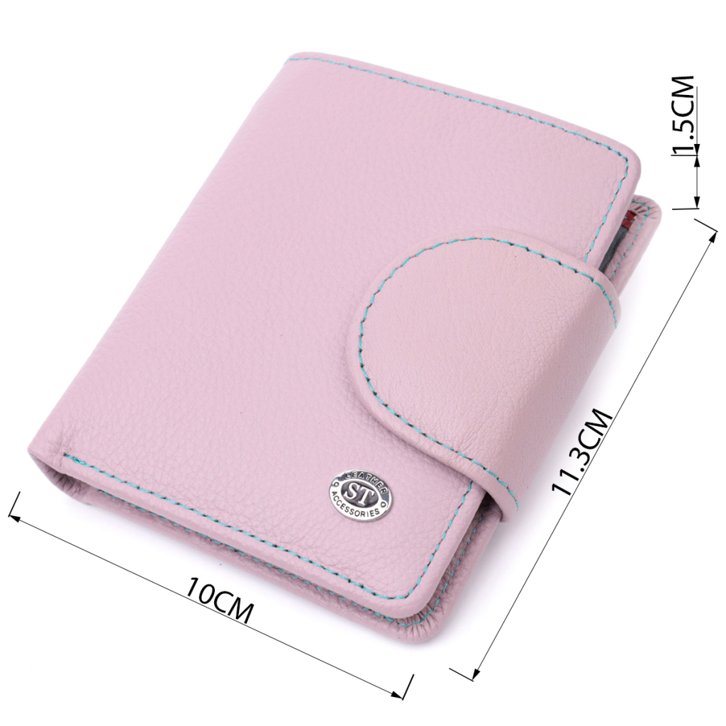 Гаманець ST Leather З натуральної шкіри Бежевий (19456) - зображення 4