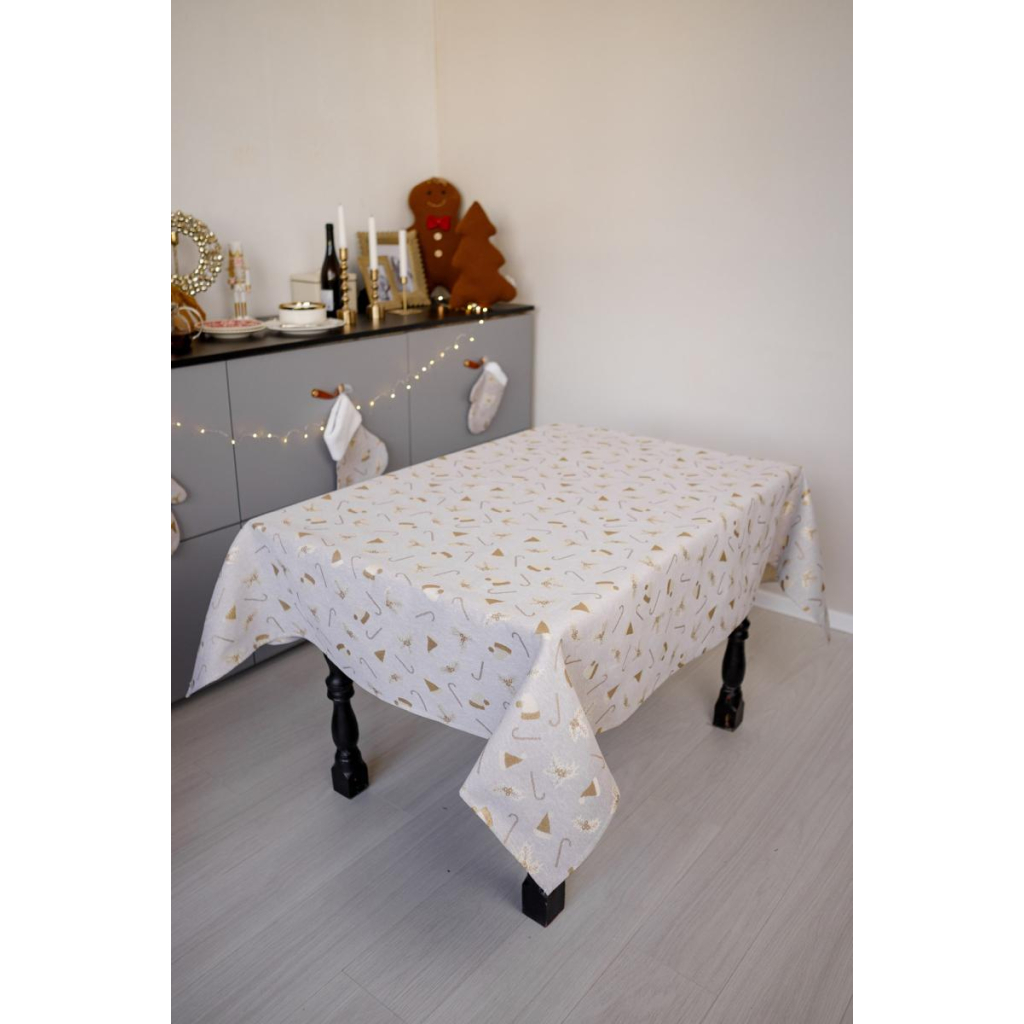 Скатертина Прованс Шапочки на бежевому 136х220 см (036560) - зображення 6