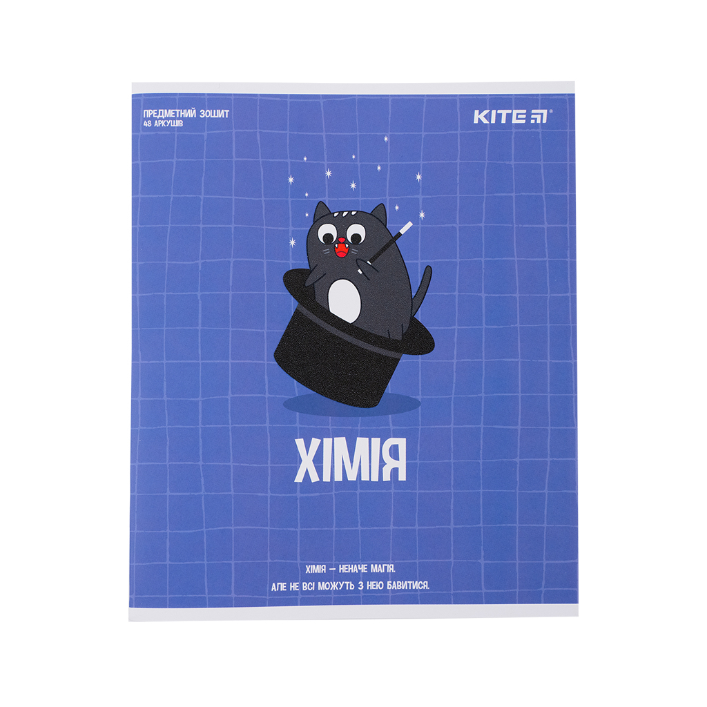 Зошит Kite предметний Cat 48 аркушів, клітинка, хімія (K23-240-22) - зображення 1