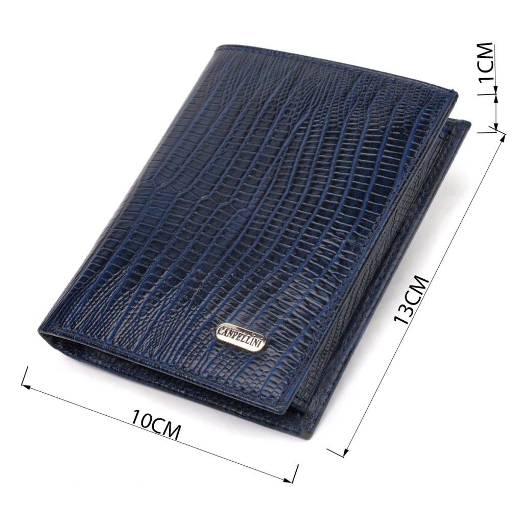 Гаманець Canpellini З натуральної шкіри Синій (21752) - зображення 3