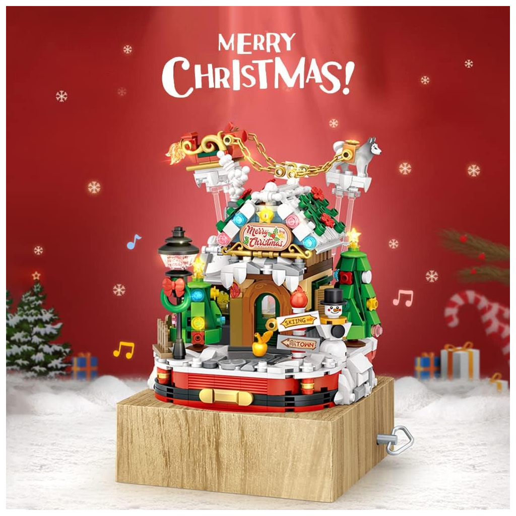 Конструктор LOZ mini Різдвяний будиночок - Музична скринька без фігурок (1238) - зображення 4