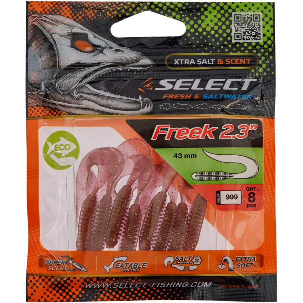 Силікон рибальський Select Freek 2.3" 999 (8 шт/уп) (1870.73.28) - зображення 2