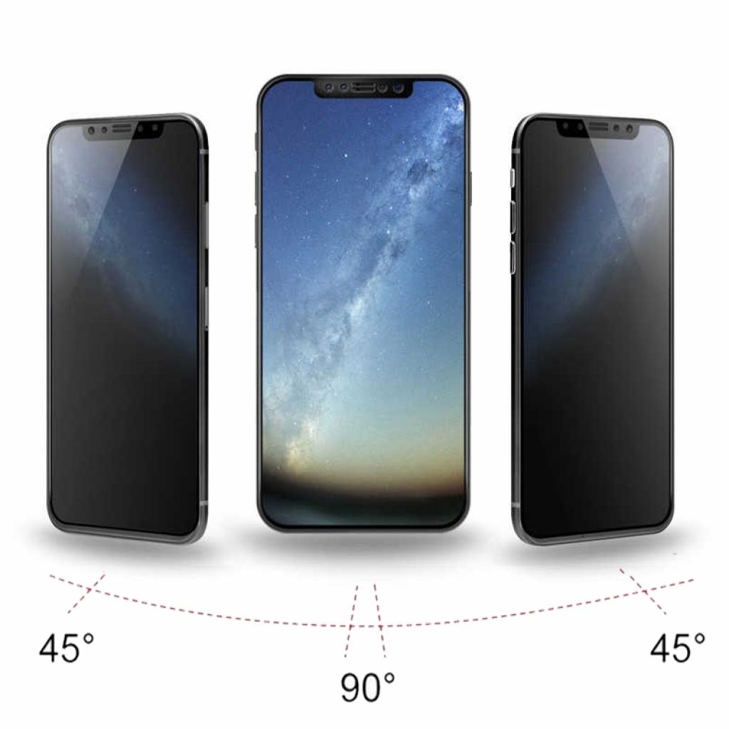 Скло захисне BeCover Anti-spying Samsung Galaxy M10 SM-M105 Black (703918) - зображення 3