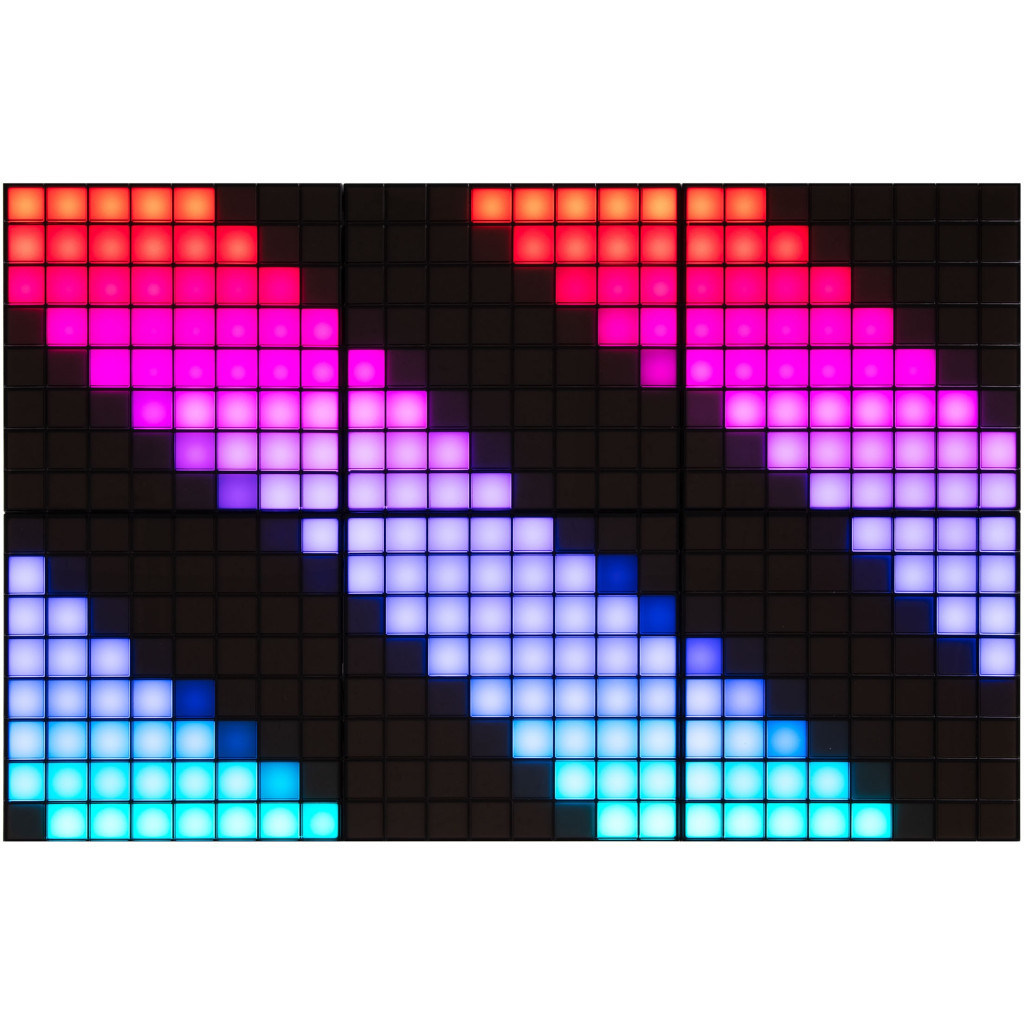 Гірлянда Twinkly Панель Smart LED Squares 1+5 RGB, Gen II, IP20, 16x16см, білий (TWQ064STW-07-BEU) - зображення 8
