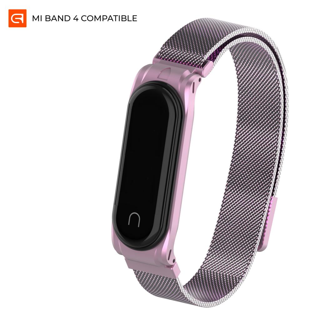 Ремінець до фітнес браслета Armorstandart Milanese Magnetic Band для Xiaomi Mi Band 4/3 Light Violet (ARM55029) - зображення 1