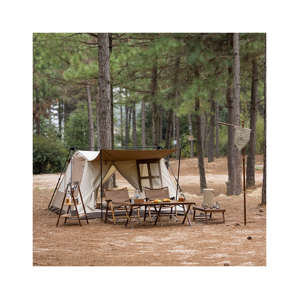 Намет Naturehike з навісом CNH22ZP029, світлий коричневий (6975641887829) - зображення 3