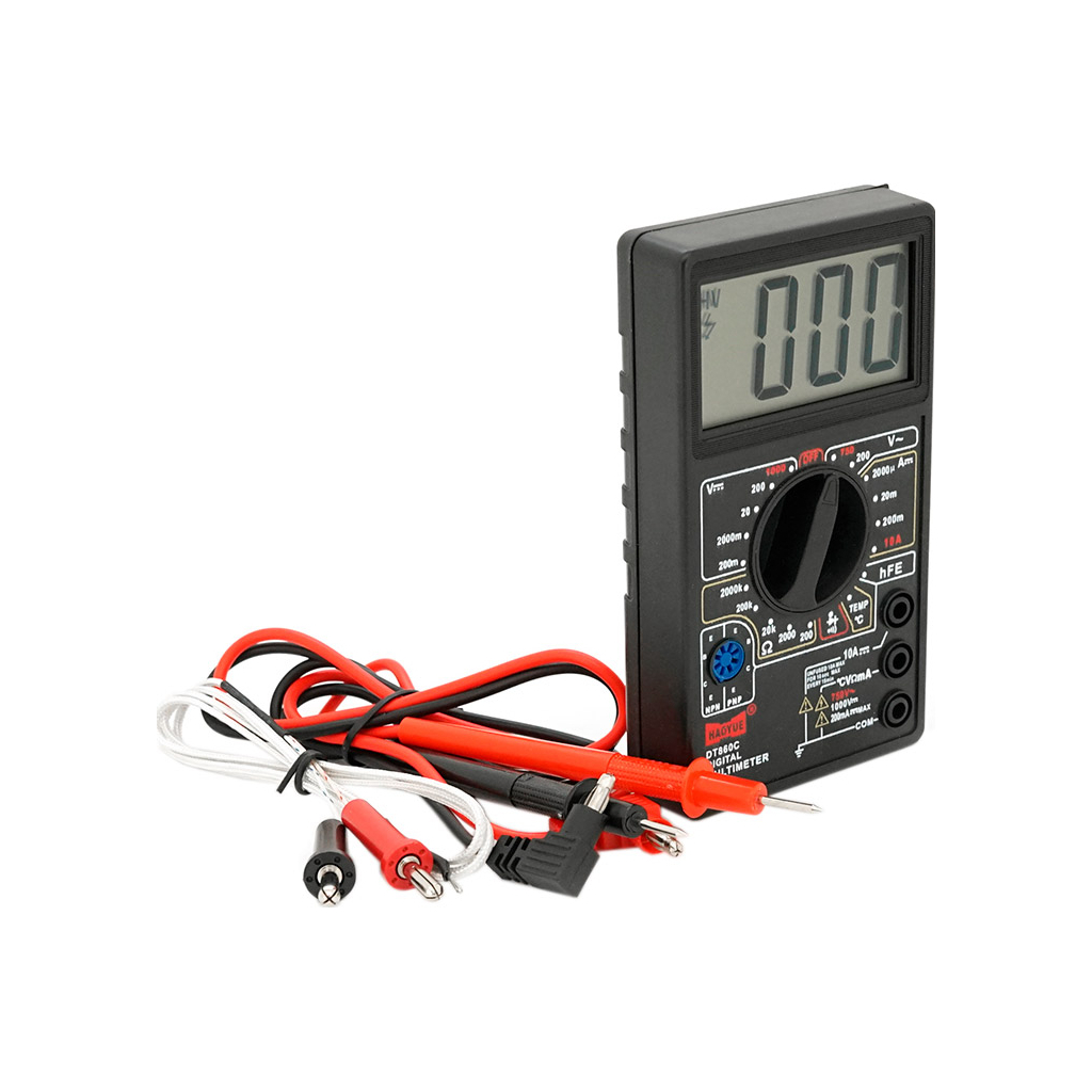Цифровий мультиметр HAOYUE DT-860C, щупи, термопара, Box (HAOYUE DT-860C) - зображення 3