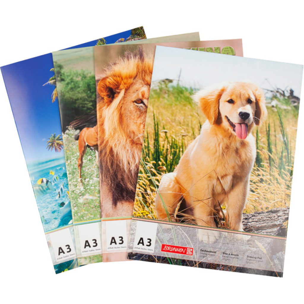 Альбом для малювання Brunnen А3 20 аркушів 120 г/м2 в асортименті (1047345) - зображення 5