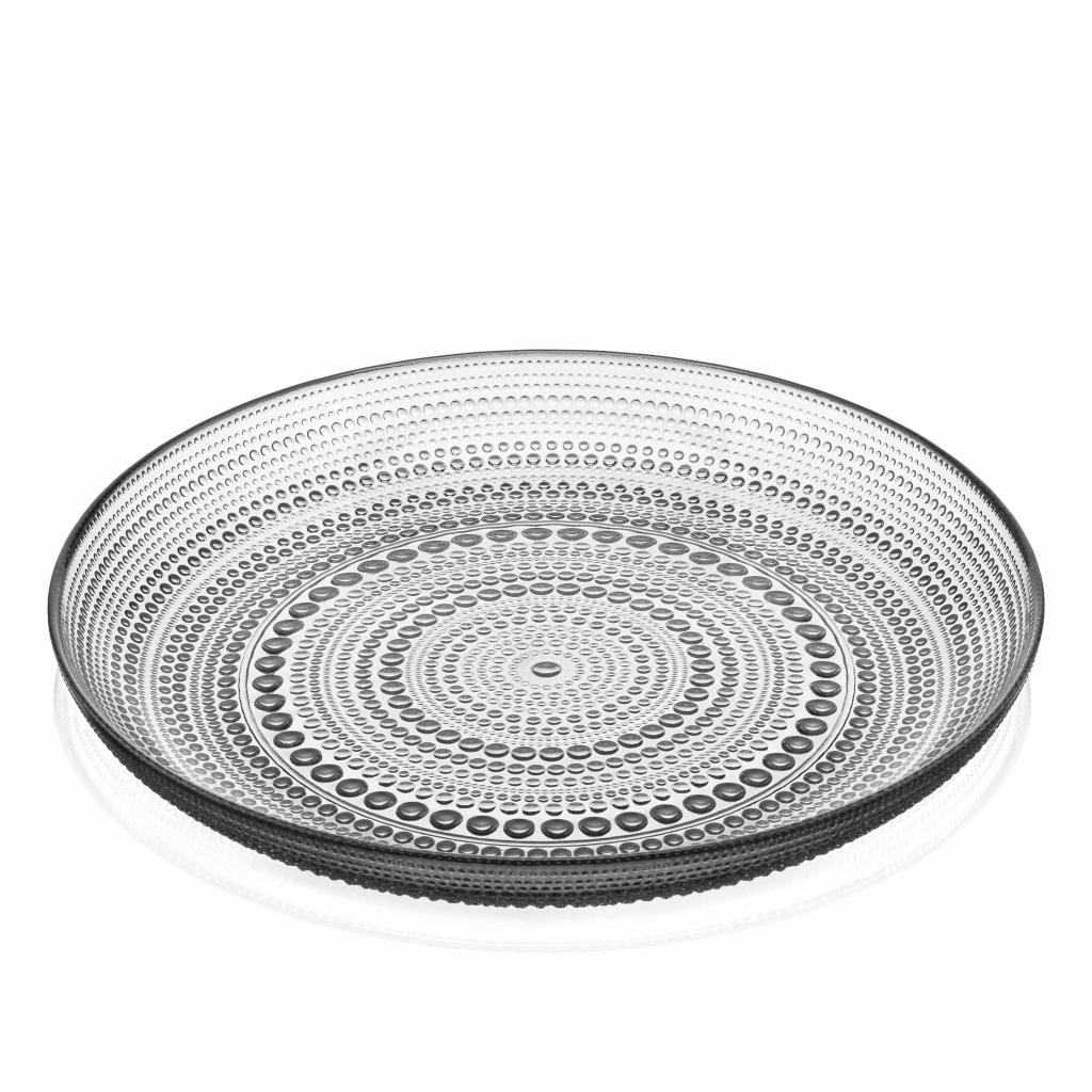 Тарілка Ardesto Verbena, 24.5см, скло, сірий (AR5034) - зображення 2