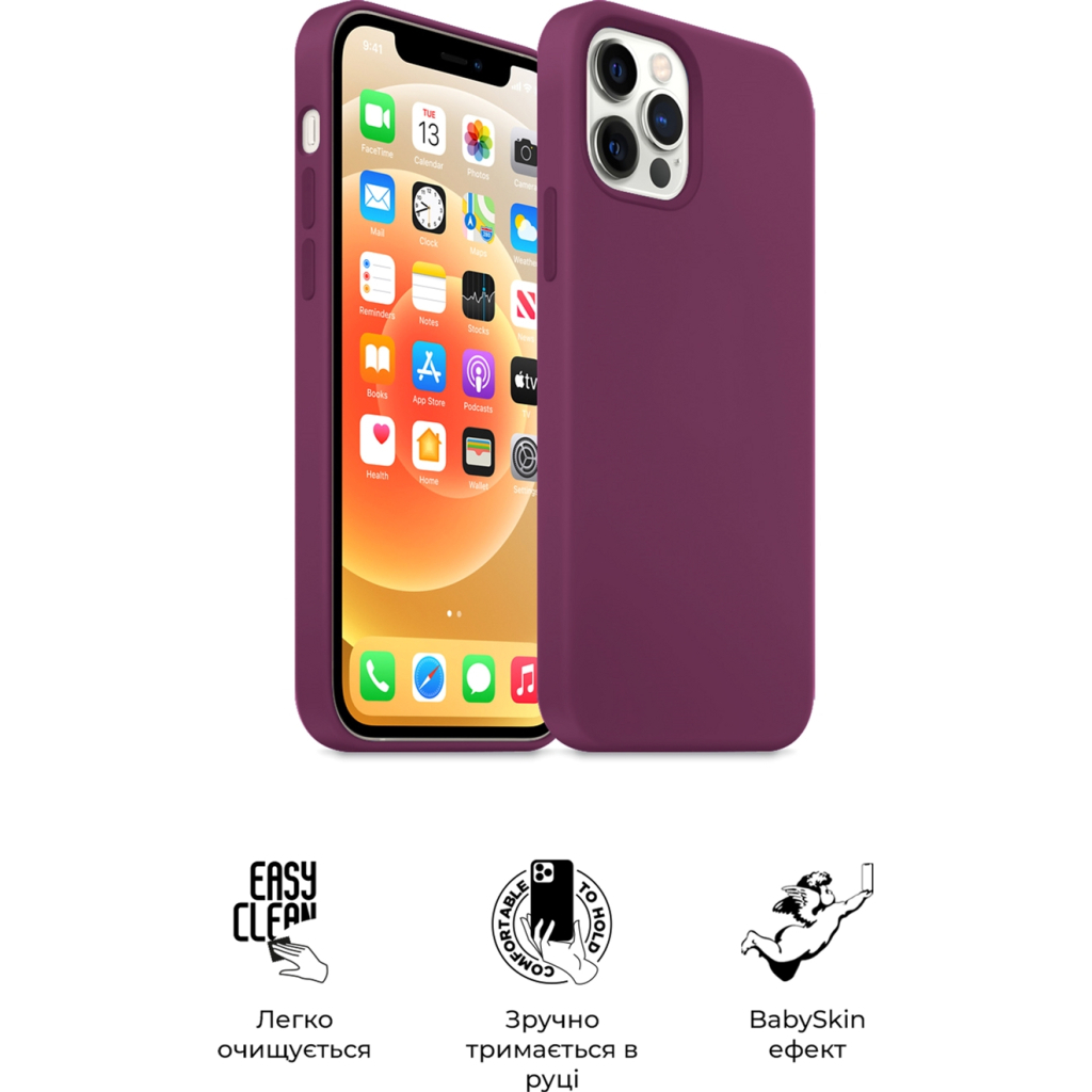 Чохол до мобільного телефона Armorstandart ICON2 Case Apple iPhone 12/12 Pro Plum (ARM60584) - изображение 3