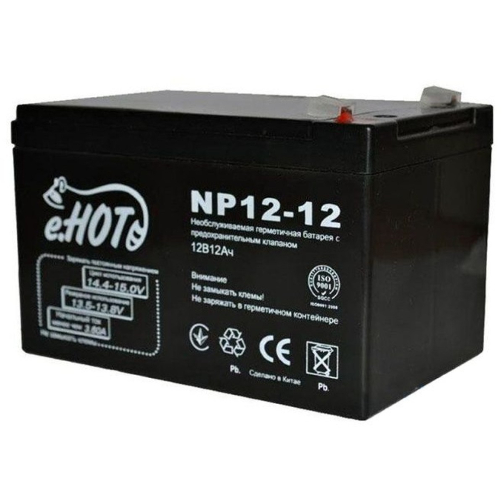 Батарея до ДБЖ Enot 12В 12 Ah (NP12-12) - зображення 1