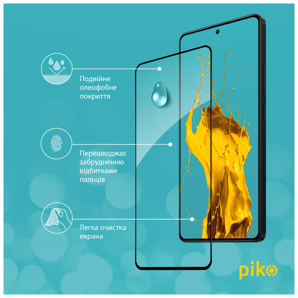 Скло захисне Piko Full Glue Xiaomi Redmi Note 13 Pro 4G Black (1283126583964) - зображення 4
