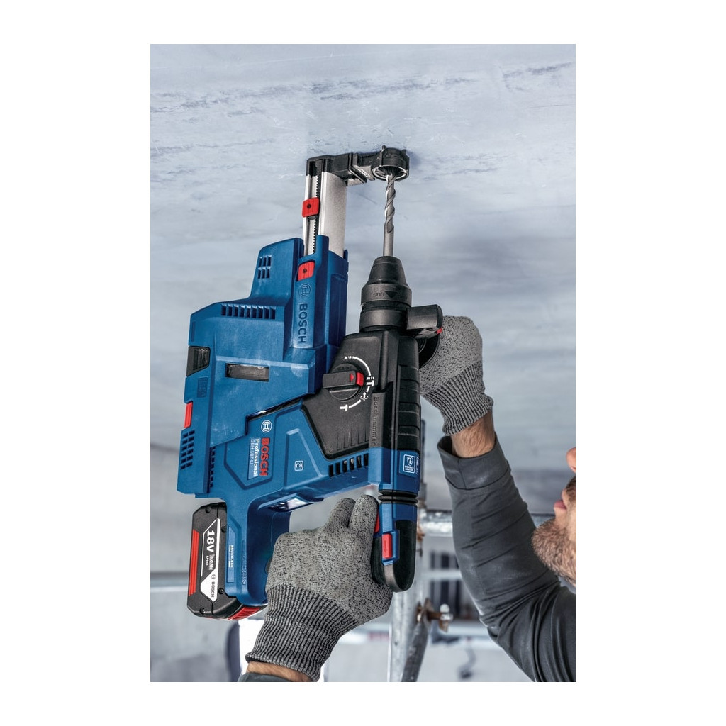 Перфоратор Bosch GBH 187-LI Professional 18 В, SDS-Plus, 2.4 Дж, 980 об/хв (без АКБ та ЗП) (0.611.923.020) - зображення 8