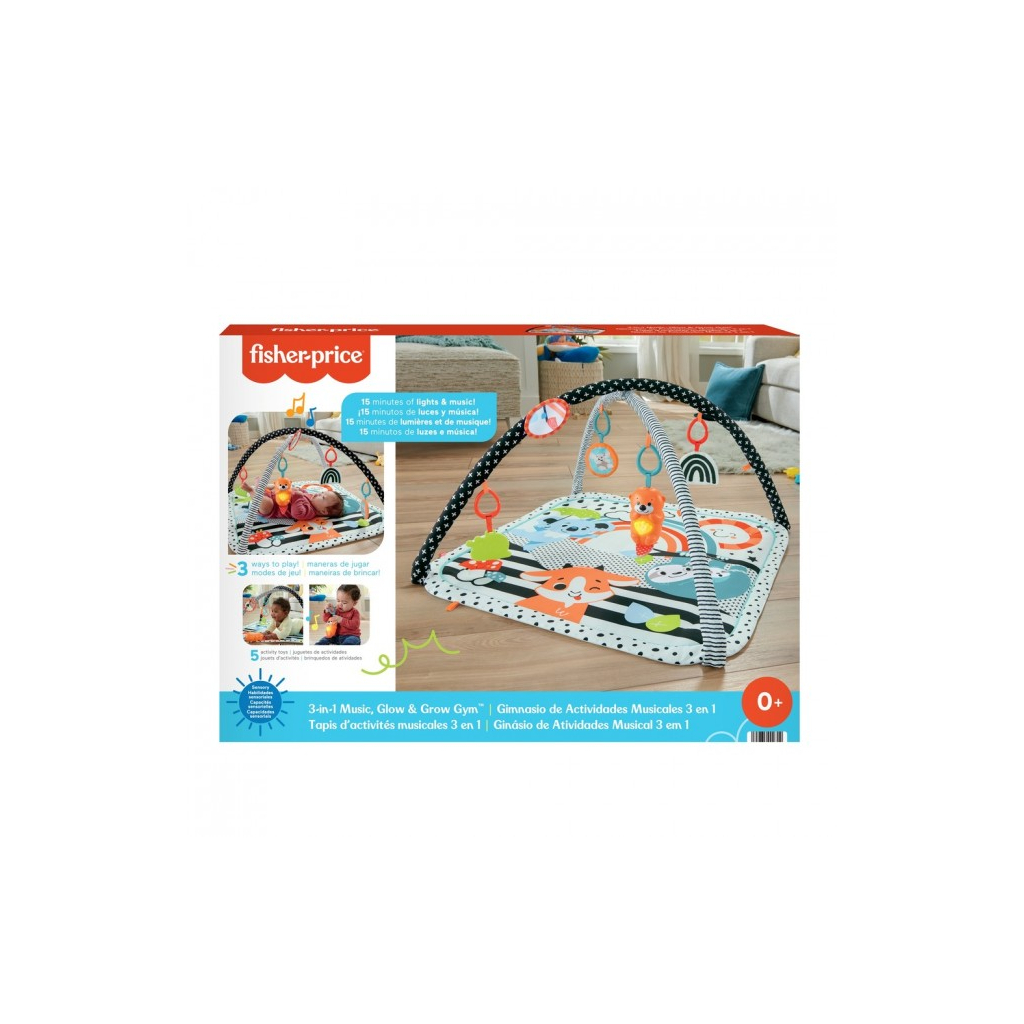 Дитячий килимок Fisher-Price ігровий центр 3-в-1 Веселі розваги (HBP41) - зображення 4