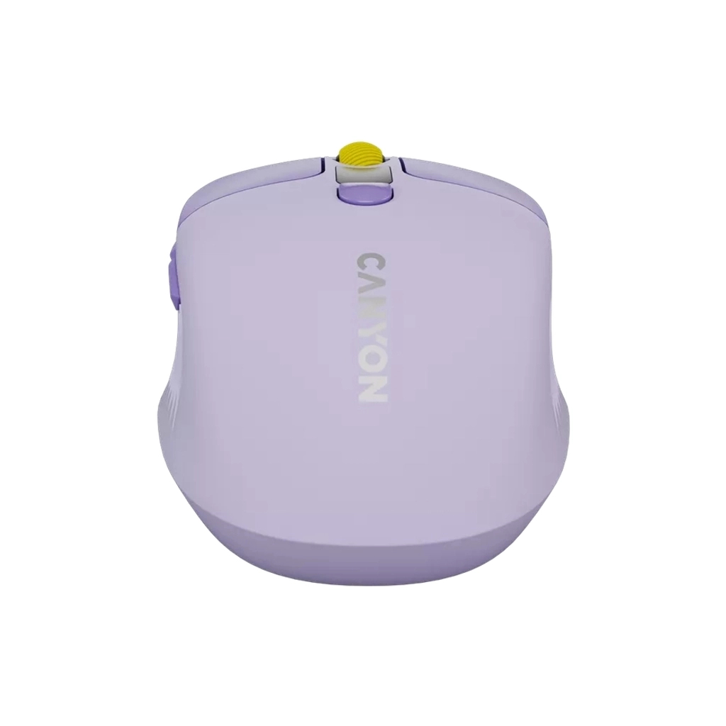 Мишка Canyon MW-26 LCD Silent Wireless/Bluetooth Violet (CNS-CMSW26V) - зображення 9