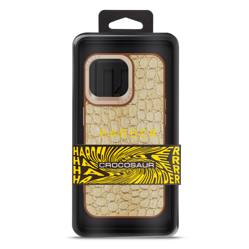 Чохол до мобільного телефона Harder Crocosaur Apple iPhone 14 Pro Max Beige (ARM76727) - зображення 3
