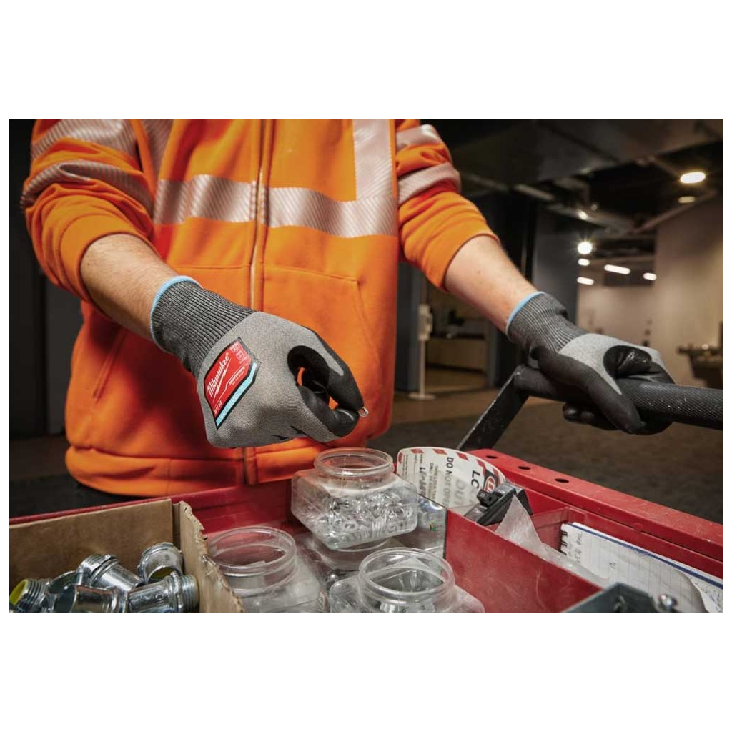 Захисні рукавиці Milwaukee захисні Hi-Dex 2/B, 9/L, 12 пар (4932480508) - зображення 4