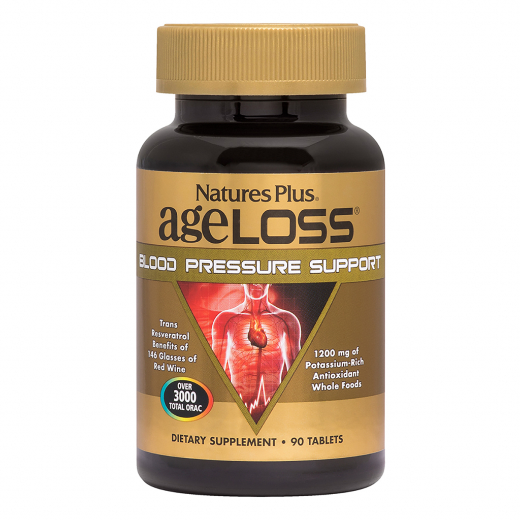 Вітамінно-мінеральний комплекс Natures Plus Підтримка кров'яного тиску, Ageloss Blood Pressure, 90 таблеток (NTP8028) - зображення 1