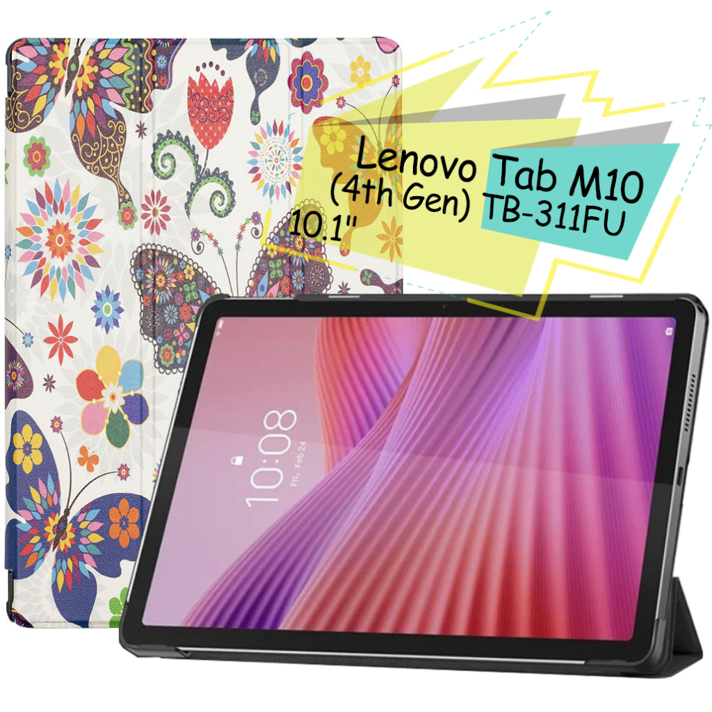 Чохол до планшета BeCover Smart Case Lenovo Tab M10 (4th Gen) TB-311FU 10.1" Butterfly (713115) - зображення 1