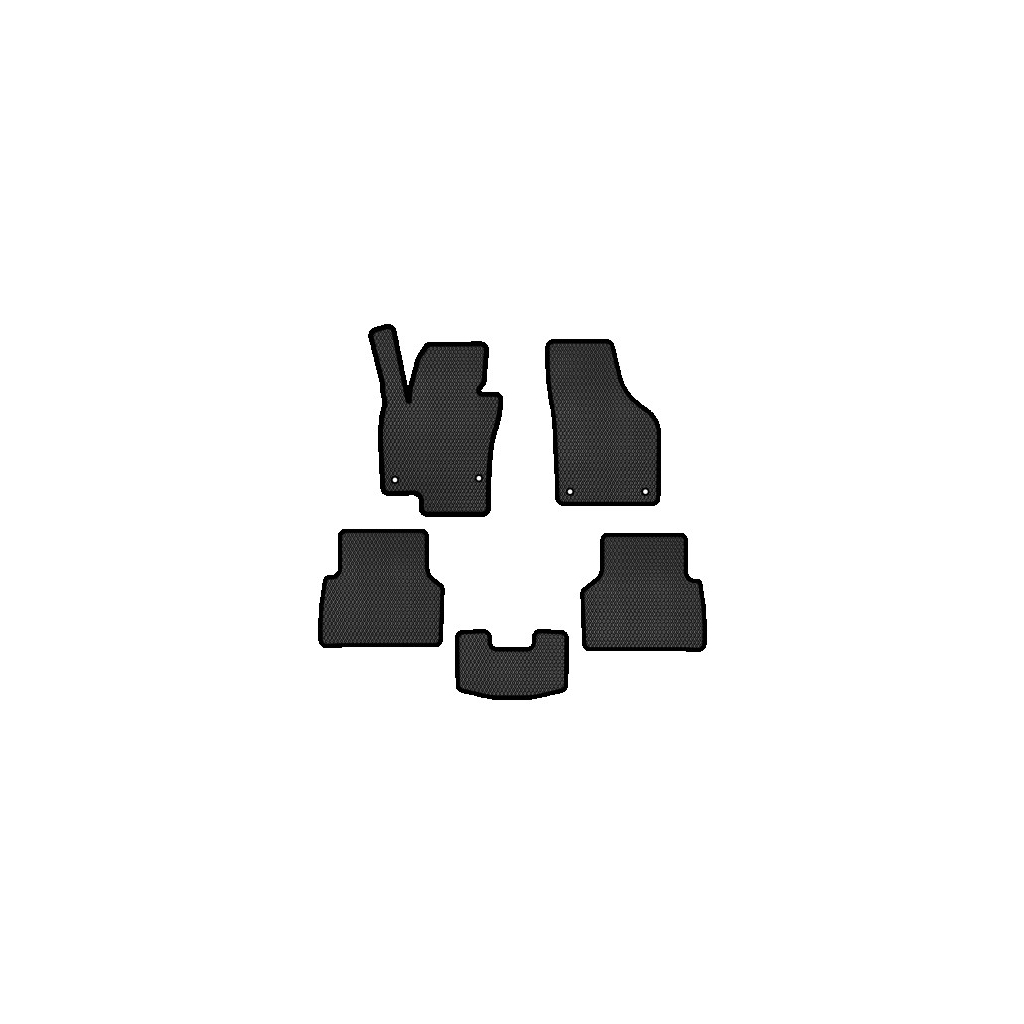 Килимок в салон EVAtech Volkswagen Tiguan (NF) AT 2007-2018 1 поколі (VW32872CY5AV4RBB) - зображення 1