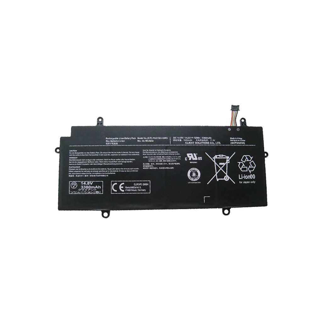 Акумулятор до ноутбука Toshiba PA5136U, 52Wh (3380mAh), 4cell, 14.8V, Li-ion (A47969) - зображення 1